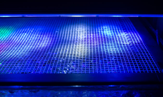 Výroba sítě nad akvárium